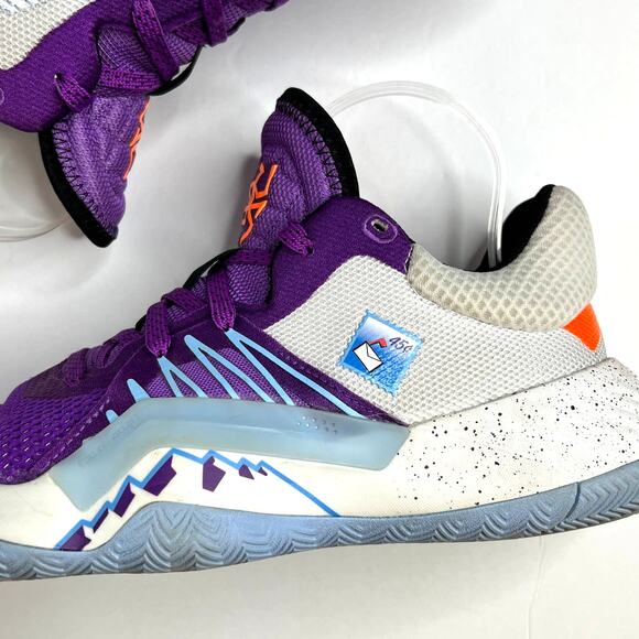 Adidas DON Mailman Basketball Sneaker Purple Blue Shoe Size 8 - Picture 7 of 10